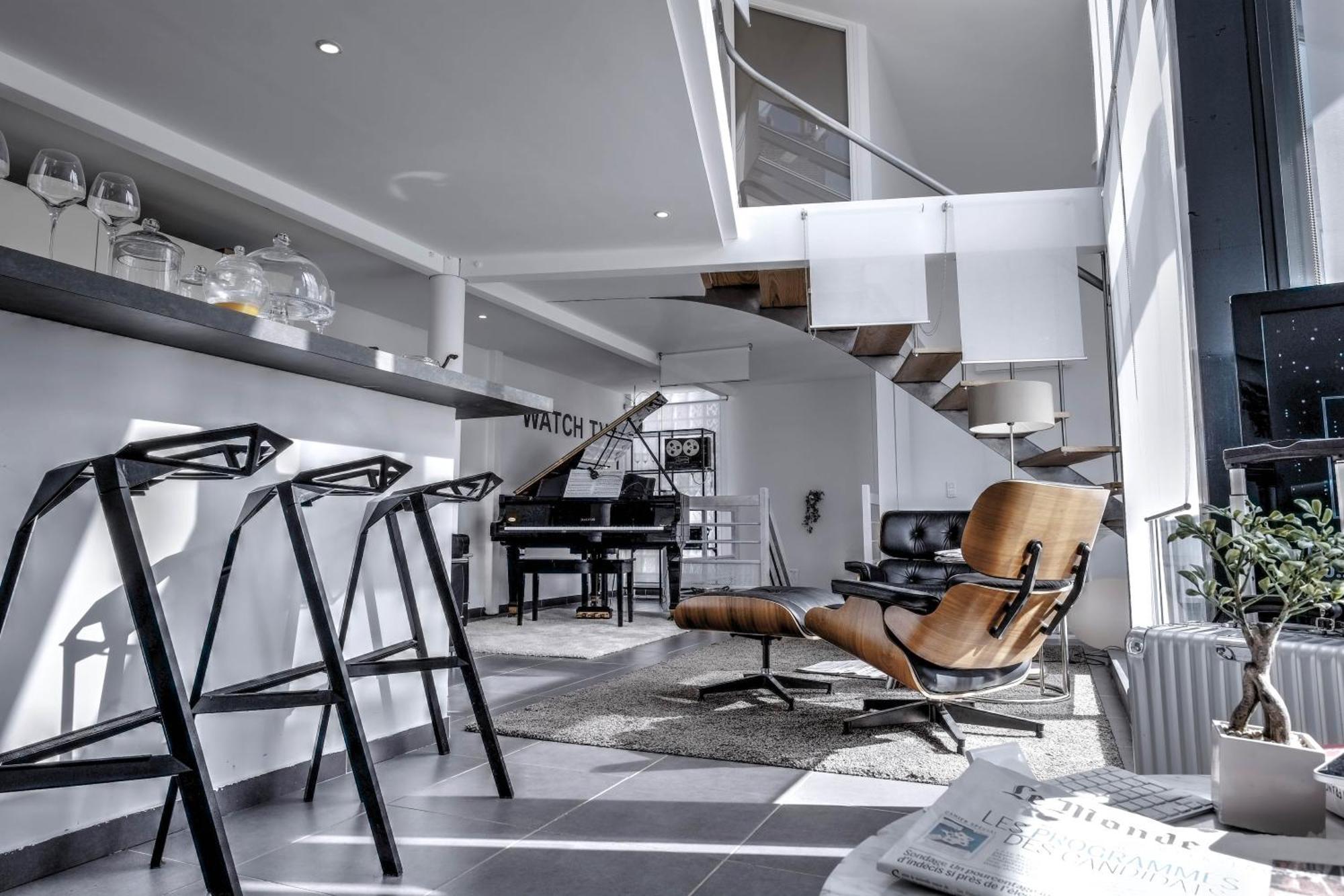 拉加雷讷科隆布Beautiful Loft 130M2 Sun And Free Parking Ok 1M95公寓 外观 照片